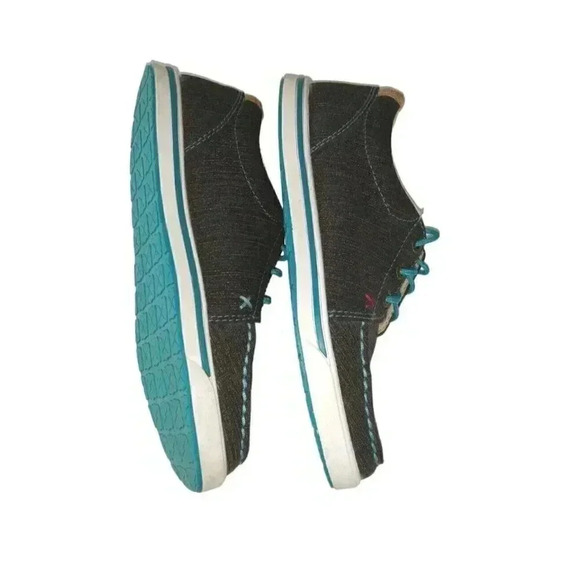 Twisted X KICKS Black Rubberized Lace Up Moc Toe Casual Shoes Women’s Size 5.5 M - Picture 5 of 10